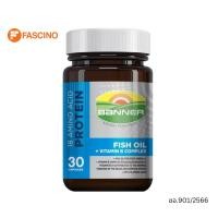 ราคา Banner Fish Oil+Vitamin B complex แบนเนอร์ ไฮ-บี ฟิชออยล์ 30 แคปซูล (48162422335)