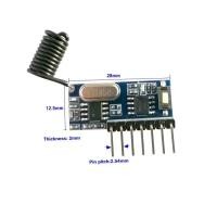 ราคา โมดูลรับสัญญาณ RF 433 Mhz 4CH remote wireless RF receiver 1527 learning code (18071250771)