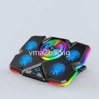 ราคา Coolcoldเกมใหม่RGBแล็ปท็อปCooler 12-17 นิ้วหน้าจอLedแล็ปท็อปCooling Pad Notebook Coolerพร้อมพัดลม 5 (25829552794)