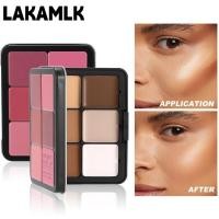 ราคา LAKAMLK Blusher Concealer Palette, 12 สี Natural Makeup Palette, Contour Shadow Matte Multi-purpose Highlighter Palette สําหรับแต่งหน้าใบหน้า (54317774351)