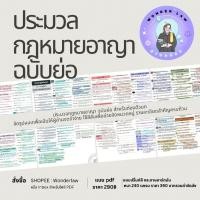 ราคา ประมวลกฎหมายอาญา ฉบับย่อ แก้ไขคุกคามทางเพศ 2569 ตัวบทย่อ wonderlaw (25528872661)