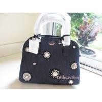 ราคา Kate Spade cameron street embellished denim lottie - Port Blue **พร้อมส่ง** (1440274812)