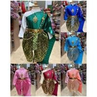 ราคา ชุดไทยเด็กหญิง ชุดไทยแม่เกสร (เสื้อ+โจง+สไบ) เซต3ชิ้น งานสวยพรีเมี่ยม เด็กเล็ก-เด็กโต พร้อมจัดส่งทันที มีปลายทาง (26422453274)