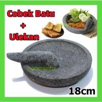 ราคา สินค้าร้อน 18 ซม. Stepping Stone / Mortar และ Pestle Stone Mortar และ Pestle สําหรับ Sambal Lava Gunung Mortar (26695424926)