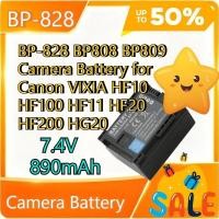 ราคา 7.4V 890mAh BP-828 BP808 BP809 แบตเตอรี่กล้องสําหรับ Canon VIXIA HF10 HF100 HF11 HF20 HF200 HG20 + USB Dual Channel Charger (40983517604)
