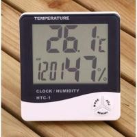 ราคา Alithai Mini Digital LCD Temperature Humidity Meter Clock Indoor Hygrometer Thermometer 10.2*9.3*2.1cm (28078418215)
