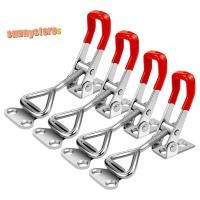 ราคา 4 แพ็คสลับ Clamp 4001 ปรับ 304 สแตนเลสสลับ Hasp Latches สําหรับ Smoker ฝาปิด Jig ตู้แช่แข็งประตู (48109582003)