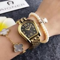 ราคา AIGNER นักบิน โลโก้คลาสสิกขนาดทองเหล็กแถบนาฬิกาผู้หญิง (50717051617)