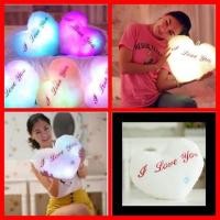 ราคา หมอนหัวใจ I LOVE YOU ไฟ LED เรืองแสง, หมอนหัวใจของขวัญ วันวาเลนไทน์ (14949266199)