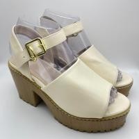 ราคา รองเท้าส้นตึกรัดส้นสีครีม Me Ch Size 38 *สินค้ามือสองจากญี่ปุ่น (42683642868)
