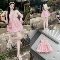 ราคา D8 [งานป้าย] Kittit Dress ชุดเดรสสั้น+เข็มกลัด สำหรับผู้หญิง เสื้อผ้าแฟชั่นผู้หญิง ไซส์ Xs-M (42219085426)