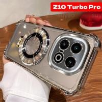 ราคา THAA เหมาะสําหรับ vivo IQO Z 11 Z 10 Turbo + Pro Z 9 Neo 10 2025 ผู้ถือแม่เหล็กเคสโทรศัพท์ TPU โปร่งใสกรณี IQO Neo 10 Z 10 Turbo + Electrplating โปร่งใสกันกระแทกป้องกันนุ่มปกหลัง (46762923411)
