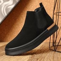 ราคา Martin Boots Mens Chelsea Boots Mens High-Top Mens Shoes 2025 Autumn Winter New Style Suede Shoes Cotton Shoes (29945251470)