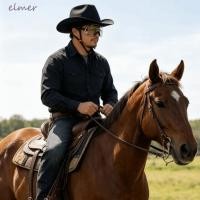 ราคา ELMER หมวกแข็ง, Polyethylene ความหนาแน่นสูง All-day Comfort Western Cowboy หมวกแข็ง, สไตล์คาวบอย Sun & Rain Shelter ป้องกันแรงกระแทกสูง Full Brim Hard หมวกก่อสร้าง (48516755437)
