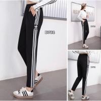 ราคา Dollydell รุ่น732◾️◽️กางเกงวอร์มผ้าเทพ แต่งแถบปักโลโก้แบรนด์**ว่าง L** (23360052049)