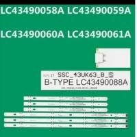 ราคา LG 43 4Set LED Backlight Strip for 43UK63 43UJ61_FH LC43490063A 43UJ561V 43UJ651V 43UJ655V 43UJ675V 43UJ701V HC430DUN (57607257870)
