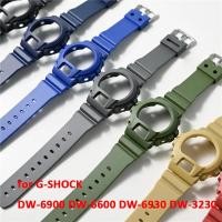 ราคา สําหรับ Casio G-Shock DW-6900 DW-6600 DW-6930 DW-3230 สายคล้องคอผู้ชายผู้หญิงเรซิ่นซิลิโคนนาฬิกาป้องกัน Bezel (56512872768)