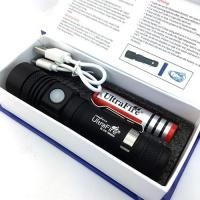 ราคา ไฟฉายแรง ซูมได้ ชาร์จUSB UltraFire 518 Cree XML-T6 หลอดใหญ่ (ชุดละ) (2295888982)