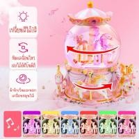 ราคา snowballกล่องดนตรีสโนว์บอลบูลทูชหมุนอัตโนมัติเปลี่ยนสีไฟ7สีต่อบูทูชได้ (13861027156)
