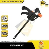 ราคา เครื่องมือ IKURA F Clamp 4" Quick Release - เครื่องมือหนีบไม้ ปากกาจับเหล็ก - เครื่องมือช่าง ปากกาจับไม้ F Clamp ขนาด 4 นิ้ว - F Clamp Bar Vise ไม้กด CLAMP เครื่องมือหนีบ DIY งานไม้ Vise ไม้ F (296517