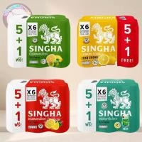 ราคา สิงห์ เลม่อนโซดาเครื่องดื่มน้ำอัดลมแบบกระป๋อง ขนาด330มลฬแพค6 (47263426394)