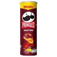 ราคา พริงเกิลส์มันฝรั่งทอดกรอบรสสโมคกี้บาร์บีคิว 102กรัม Pringles Potato Crisps Smoky BBQ Flavor 102g. (56567562405)