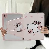 ราคา 360 ° เคสแท็บเล็ตอะคริลิค Hello KT หมุนได้สําหรับ REDMI Pad 2 9.7" 4G | WiFi 2026 พร้อมที่ใส่ดินสอน่ารักการ์ตูน Stitch Flip Stand Cover สําหรับ Xiaomi Redmi Pad2 SE 9.7 นิ้ว (52011086713)
