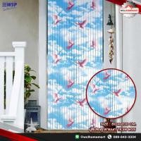 ราคา WSP มู่ลี่ประตู ลายนก ขนาด 80x200 ซม. TK36 B15 ม่านประตู ม่าน ริ้ว พลาสติก ม่านมู่ลี่ มู่ลี่ (1750981035)