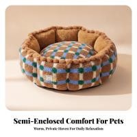 ราคา โดนัทเตียงสัตว์เลี้ยง Calming Cuddler เตียงลื่น Cozy สําหรับแมว ห้องนั่งเล่น ห้องนอน (56916684055)