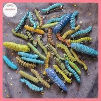 ราคา STHB 6/12 ชิ้นฮาโลวีน Caterpillars ผม Barrettes Strong Grip กิ๊บติดผมแมลงหลากสีคลานแมลงรูปแบบอุปกรณ์เสริมผม VN (57916608707)