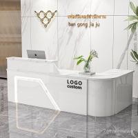 ราคา เคาน์เตอร์ บาร์กาแฟ เคาเตอร์ เคาเตอร์ไม้ เคาน์เตอร์ต้อนรับบริษัท ไฟ LED แถบฟรี กว้าง 60CM สูง 100CM (46503521715)