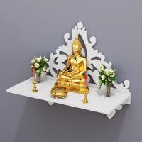 ราคา หิ้งโอม หิ้งพระติดผนัง มีราวกันตก หิ้งพระมินิมอลติดผนัง พระติดผนังโมเดิร์น พระพิฆเนศ (48510734420)