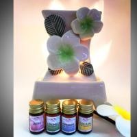 ราคา Panita เตาอโรมาเซรามิคไฟฟ้า + น้ำมันหอมระเหย 4 ขวด (1558701955)