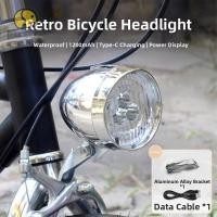 ราคา LONNGVO จักรยานด้านหน้า Bright Light, 3 LED พร้อมวงเล็บ Retro Vintage ไฟหน้า, สีดํา USB ชาร์จ MTB จักรยานเสือหมอบ Vintage Head Light สําหรับ Night ขี่ (40683666091)