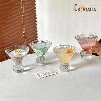 ราคา แก้วมาร์ตินีร่องแนวตั้ง ทรงกรวยฐานกลม แก้วค็อกเทล กาแฟเย็น ของหวาน สไตล์วินเทจคาเฟ่ พร้อมส่ง (53965355170)