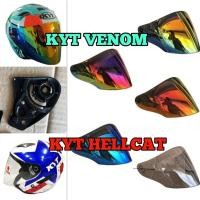 ราคา SIANG MALAM VISOR KYT VENOM DOUBLE VISOR OPEN FACE HELLCAT SINGLE VISOR OPEN FACE TITAN PURPLE GREEN GOLD REVO CRYSTAL (26466336538)