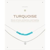 ราคา Turquoise - POWER STONE DOUBLE-LAYERED NECKLACE สร้อยคอหินมงคลสองชั้น-หินเทอร์คอยซ์ (50200952286)