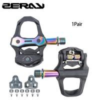 ราคา Zeray ZP-110S บันไดจักรยาน คาร์บอนไฟเบอร์ สีรุ้ง พร้อมคลีท สําหรับ KEO Structure Aurora Road Bike (19933776357)