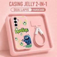 ราคา Monster Inc ติดตั้งง่าย 2 In 1+Strap Casing Oppo Reno 16F 5G Reno 15F A6X A6 Pro 14F A3X A5I A5 Pro A5 2025 Case (54864422021)