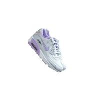 ราคา รองเท้าไนกี้ของแท้ Nike Air Max 90 SE Leather (GS) Pure Platinum/ Urban Lilac-Anthracite-White (746187074)