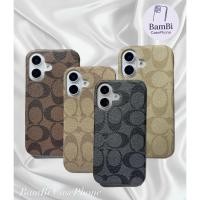 ราคา เคสมือถือไอโฟน เคสแฟชั่น เคสหนังลาย Coach บางเบางานเปิดหัวท้ายiPhone 16 15 14 13 12 11 (pro/ProMax) (40413873833)