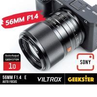 ราคา พร้อมส่ง Viltrox 56mm f1.4 SONY E เลนส์ พร้อมส่ง Auto Focus 56 50 mm f 1.4 โซนี่ 55 50mm lens (7969106337)