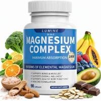 ราคา LUMINE Magnesium Complex อาหารเสริม 1000 มก., 8-Form Magnesium Blend with Glycinate, Citrate, Citrate, Citrate, Oxide & Chelate, 90 แคปซูล (54609805518)