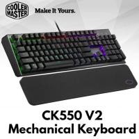 ราคา Cooler Master CK 550 V2 RGB Gaming Keyboard Rest CK550 Mechanical Switch สีฟ้าสีแดงสีน้ําตาล (22969162285)