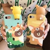 ราคา Case New !! Brown เกาะหลัง Iphone 6/6s/6+/6s+/7/7+ (493775927)