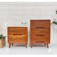 ราคา TEAK ตู้ลิ้นชัก ตู้ลิ้นชักไม้ ตู้ลิ้นชักไม้สัก ขนาด 2/3ชั้น แบบทำสีสไตล์มินิมอล ตู้ลิ้นชักจัดระเบียบสิ่งของบนโต๊ะทำงาน (10069611869)