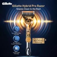 ราคา Fusion Glide Power Razor Pro by Gillette 7 ตลับ Wall Mount Holder (49411485019)