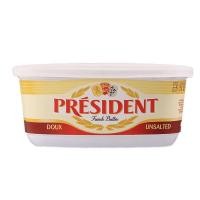 ราคา เพรสซิเด้นท์เนยจืดแบบถ้วย 250กรัม President Unsalted Butter Cup 250g. (49417539123)