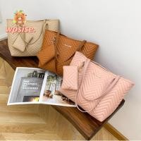 ราคา WPSISE Tote Bag, PU Leather Casual Shoulder Bag, Multifunctional Large Capacity Daily Commute Handbag Women (52717504178)