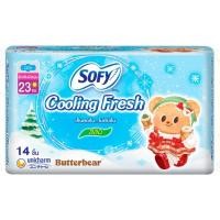 ราคา โซฟีคูลลิ่งเฟรชผ้าอนามัยแบบสลิมมีปีก 23ซม. 14ชิ้น Sofy Cooling Fresh Sanitary Slim Wing 23cm. 14pcs. (51407589017)